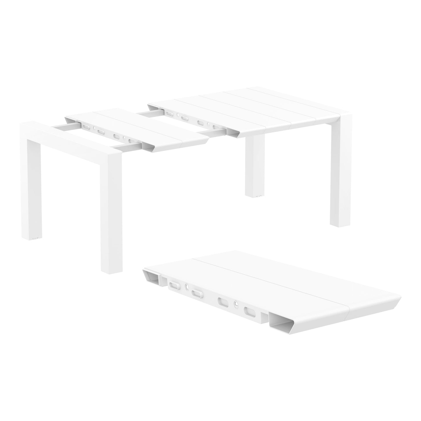 Whitehaven Outdoor Extension Table - White (1000mm or 1400mm)