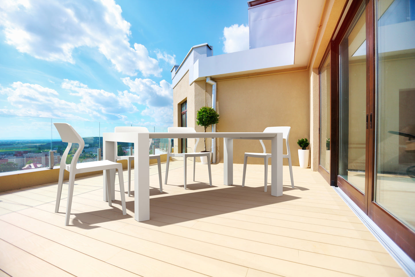 Whitehaven Outdoor Extension Table - White (1800mm or 2200mm)