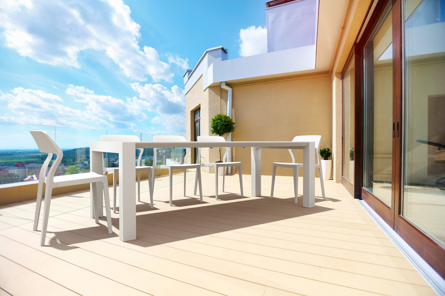 Whitehaven Outdoor Extension Table - White (1800mm or 2200mm)