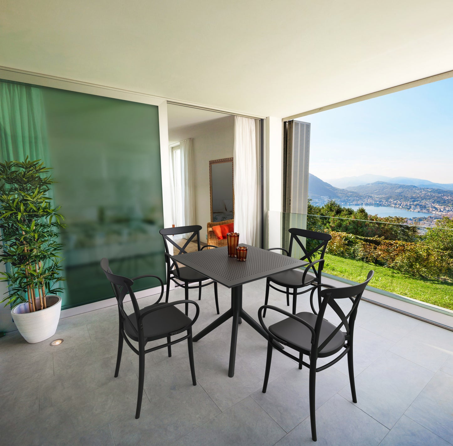 Kirra Outdoor Table - Black (800mm)