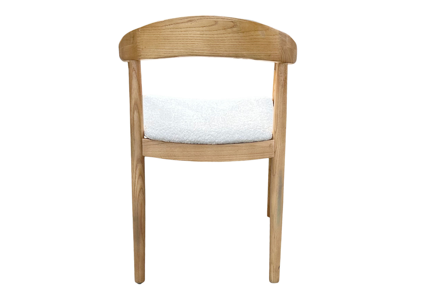 Affinity Dining Chair - Oak (White Bouclé)
