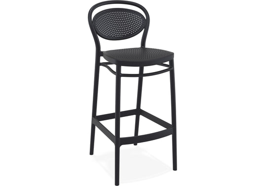 Burleigh Outdoor Barstool - Black