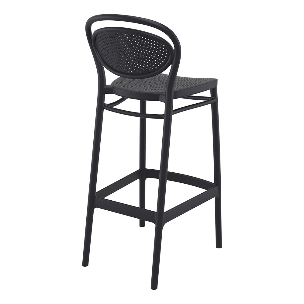 Burleigh Outdoor Barstool - Black