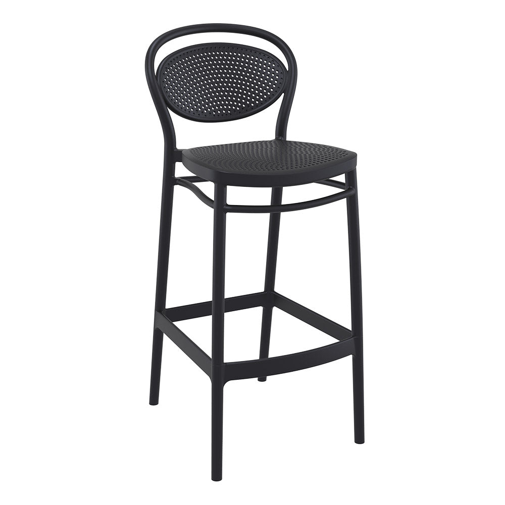 Burleigh Outdoor Barstool - Black