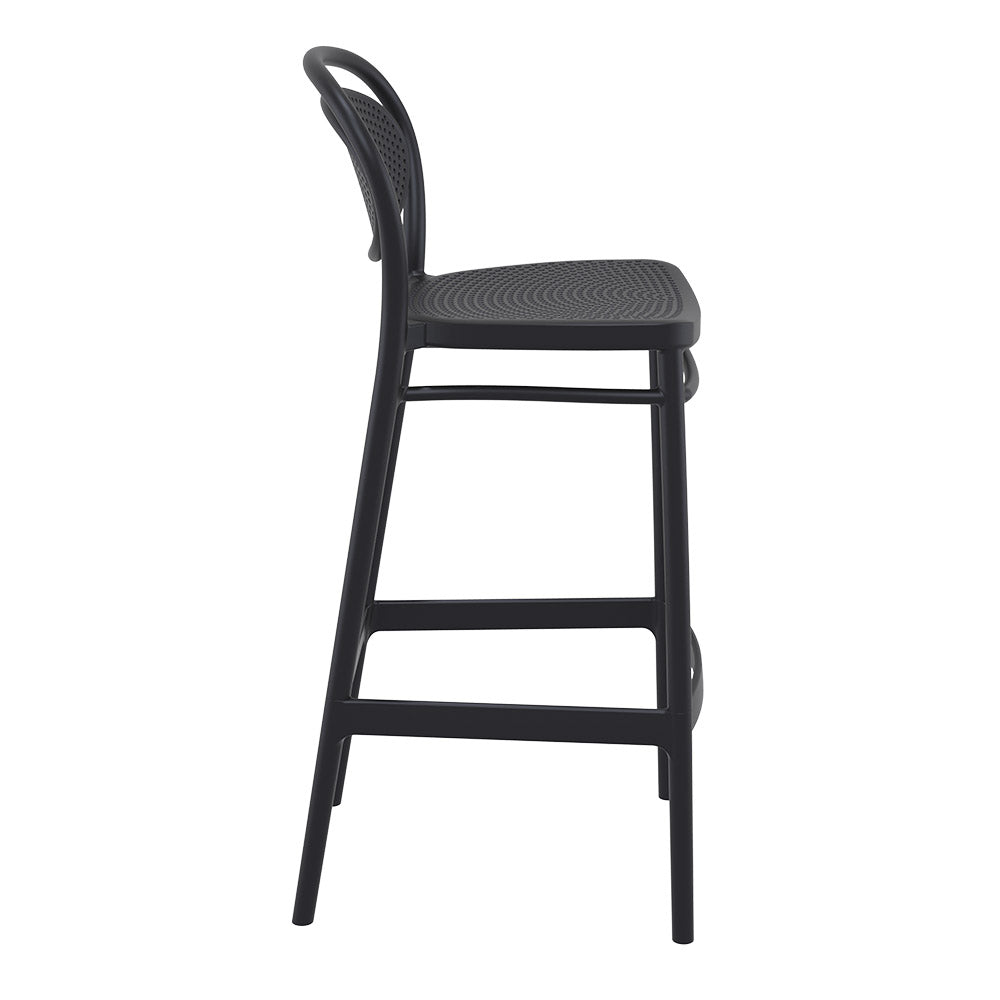 Burleigh Outdoor Barstool - Black
