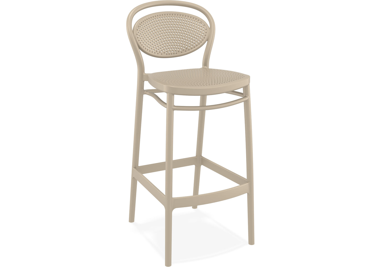 Burleigh Outdoor Barstool - Latte