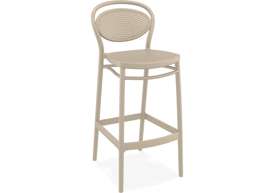 Burleigh Outdoor Barstool - Latte