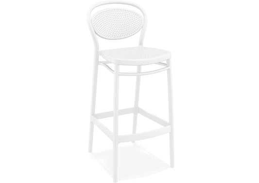 Burleigh Outdoor Barstool - White