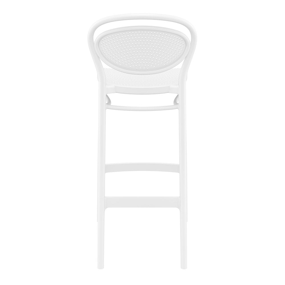 Burleigh Outdoor Barstool - White