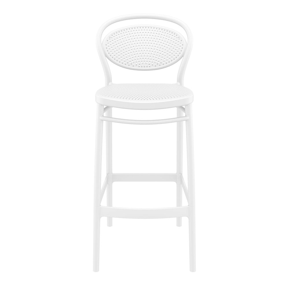 Burleigh Outdoor Barstool - White