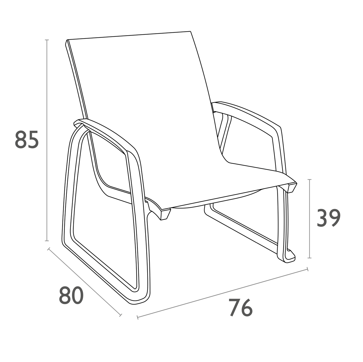 Coolum Outdoor Lounge Armchair - White