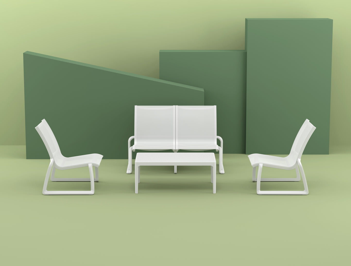 Coolum Outdoor Lounge Chair - White