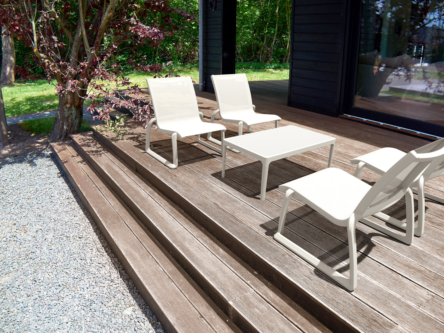 Coolum Outdoor Lounge Chair - White