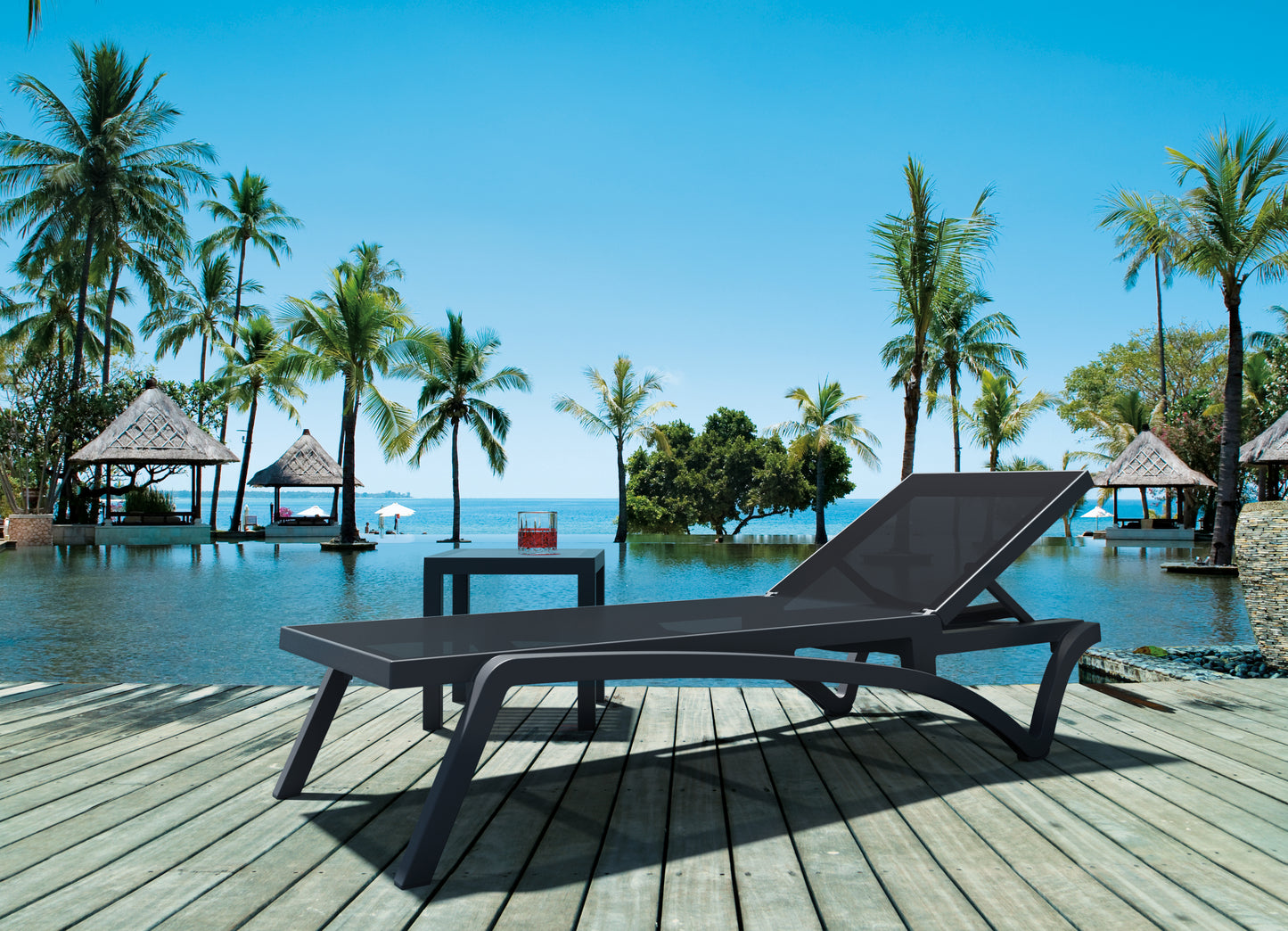 Coolum Sunlounge - Black