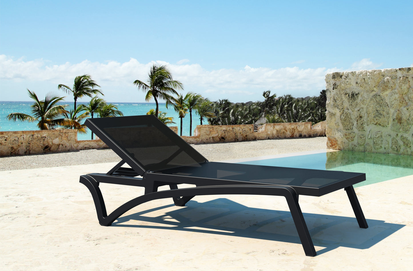 Coolum Sunlounge - Black