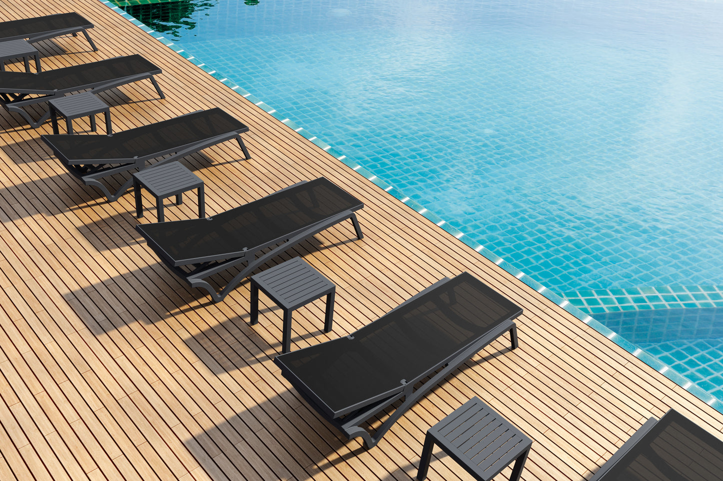 Coolum Sunlounge - Black