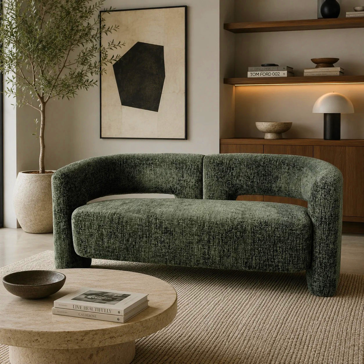 Cradle Sofa (2 Seater) Emerald