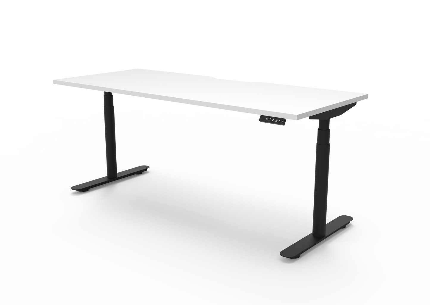 ErgoPro Sit Stand Desk - White & Black