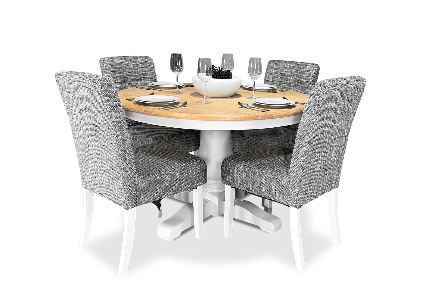 Tweed Chair (White Leg)