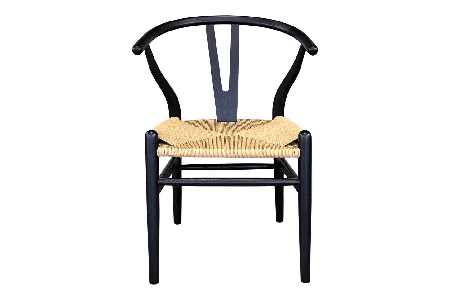 Wishbone Chair - Black & Natural
