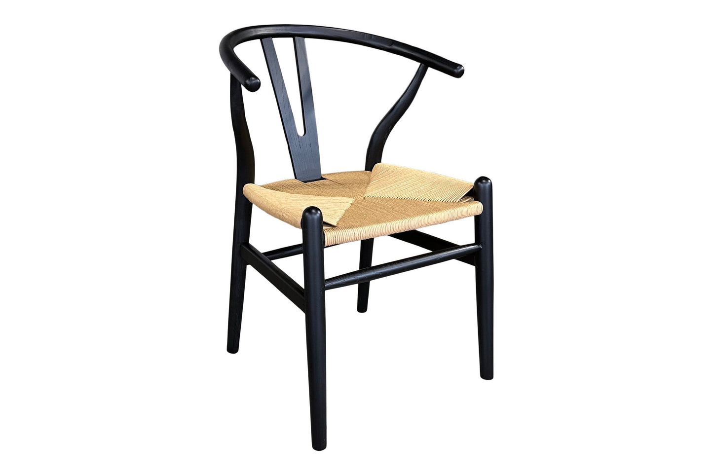 Wishbone Chair - Black & Natural