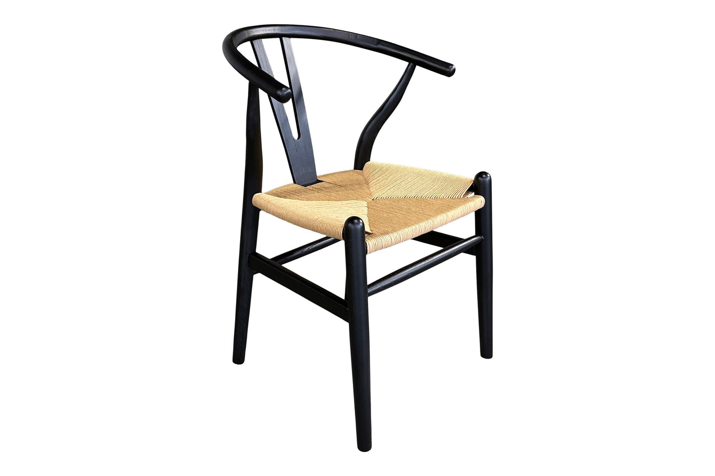 Wishbone Chair - Black & Natural