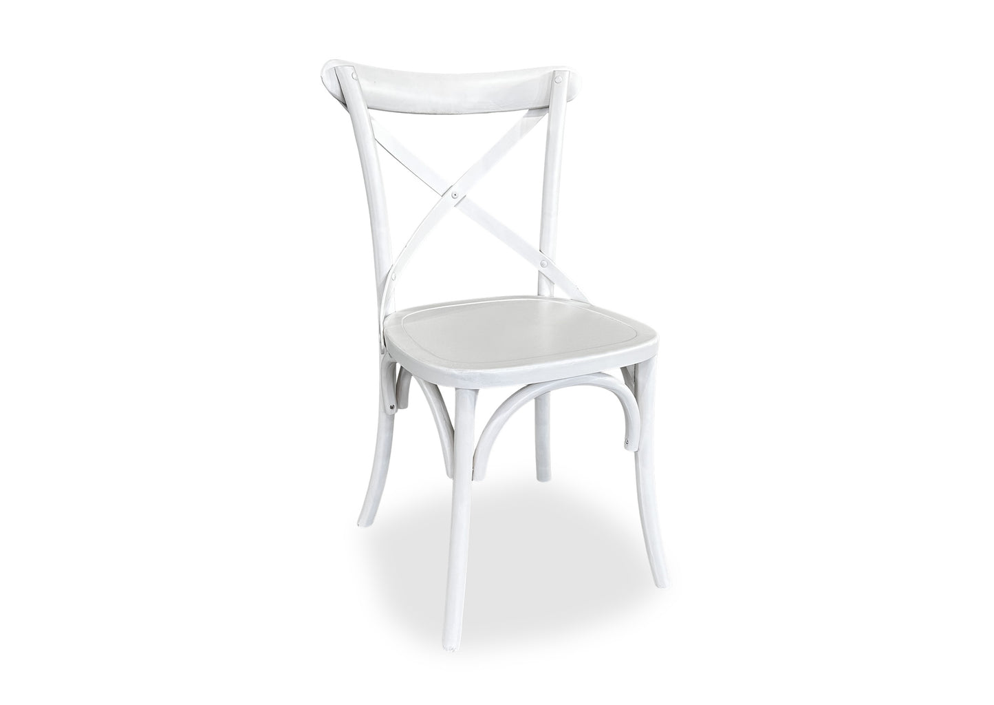Parisienne White & Cross Back Dining Suite (1200mm)