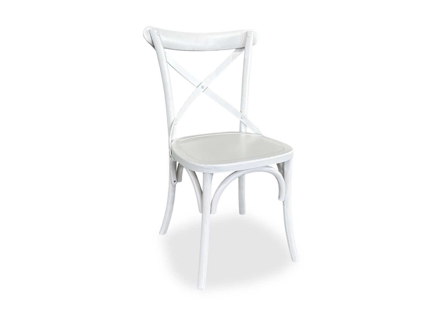 Parisienne White & Cross Back Dining Suite (1500mm)