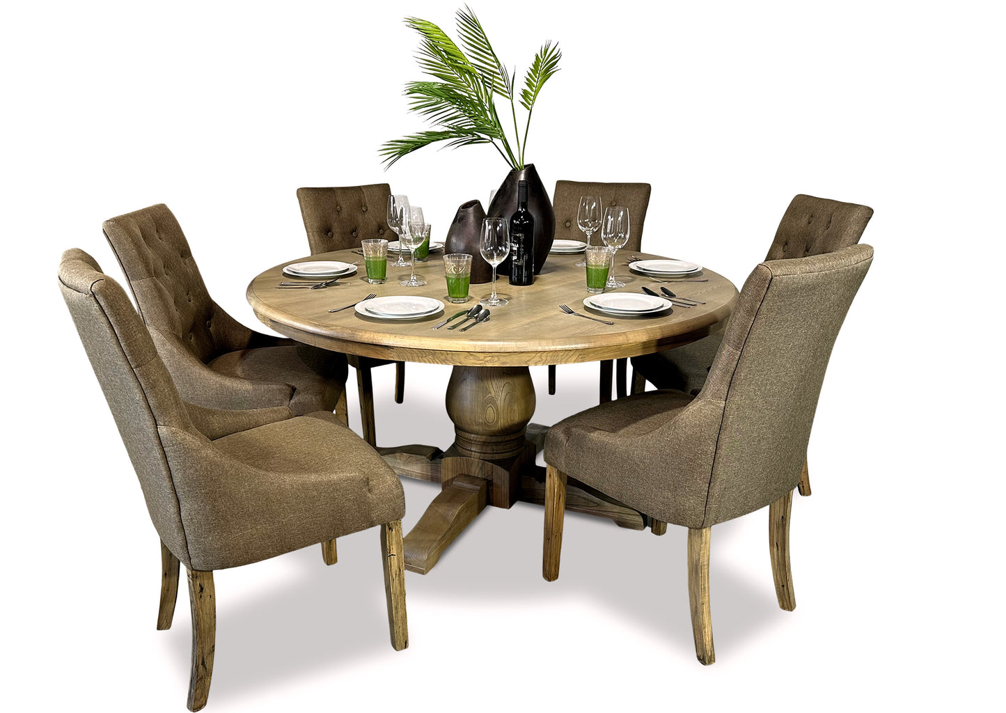 Parisienne Antique & Scoop Back Dining Suite (1500mm)