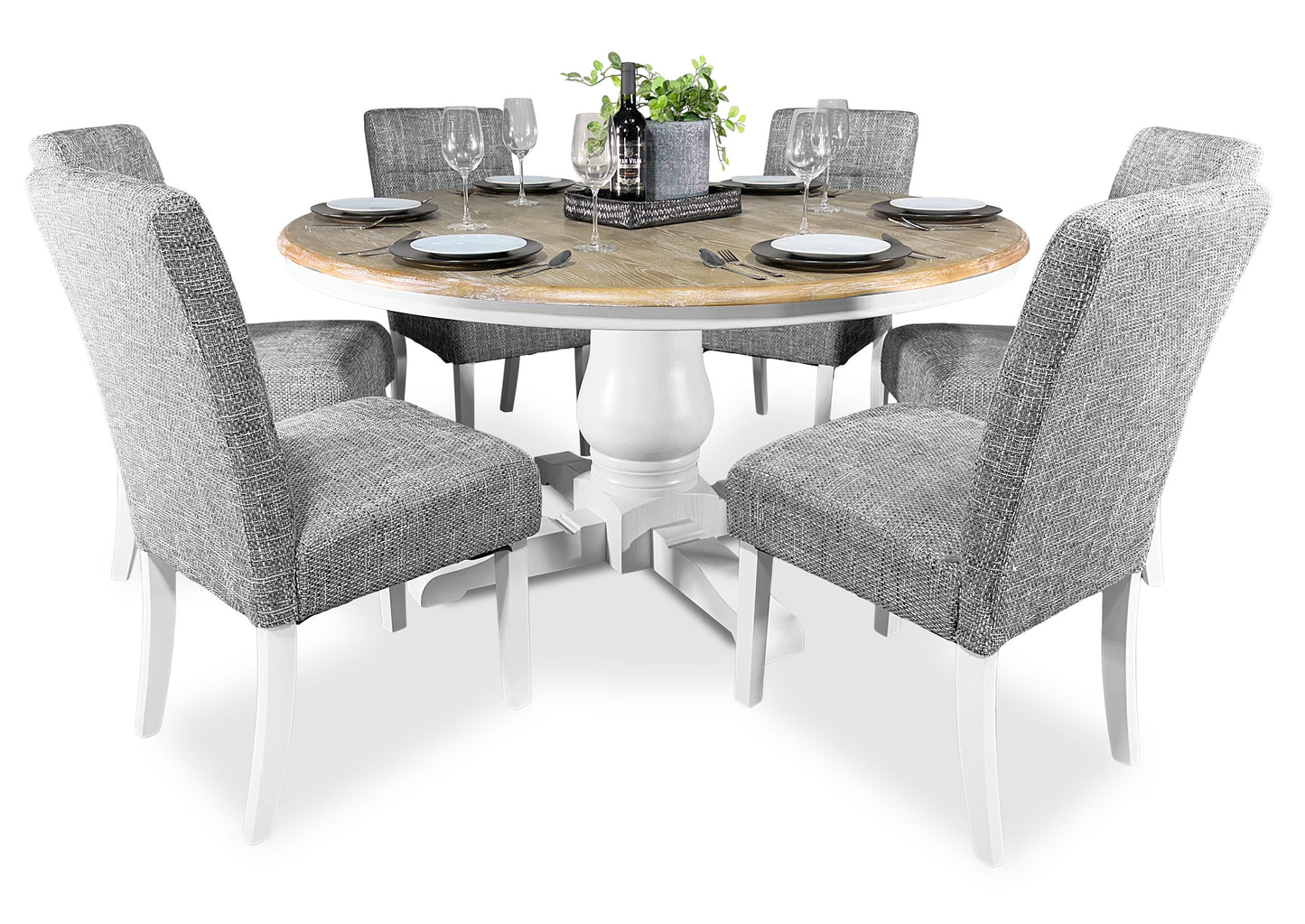 Tweed Chair (White Leg)