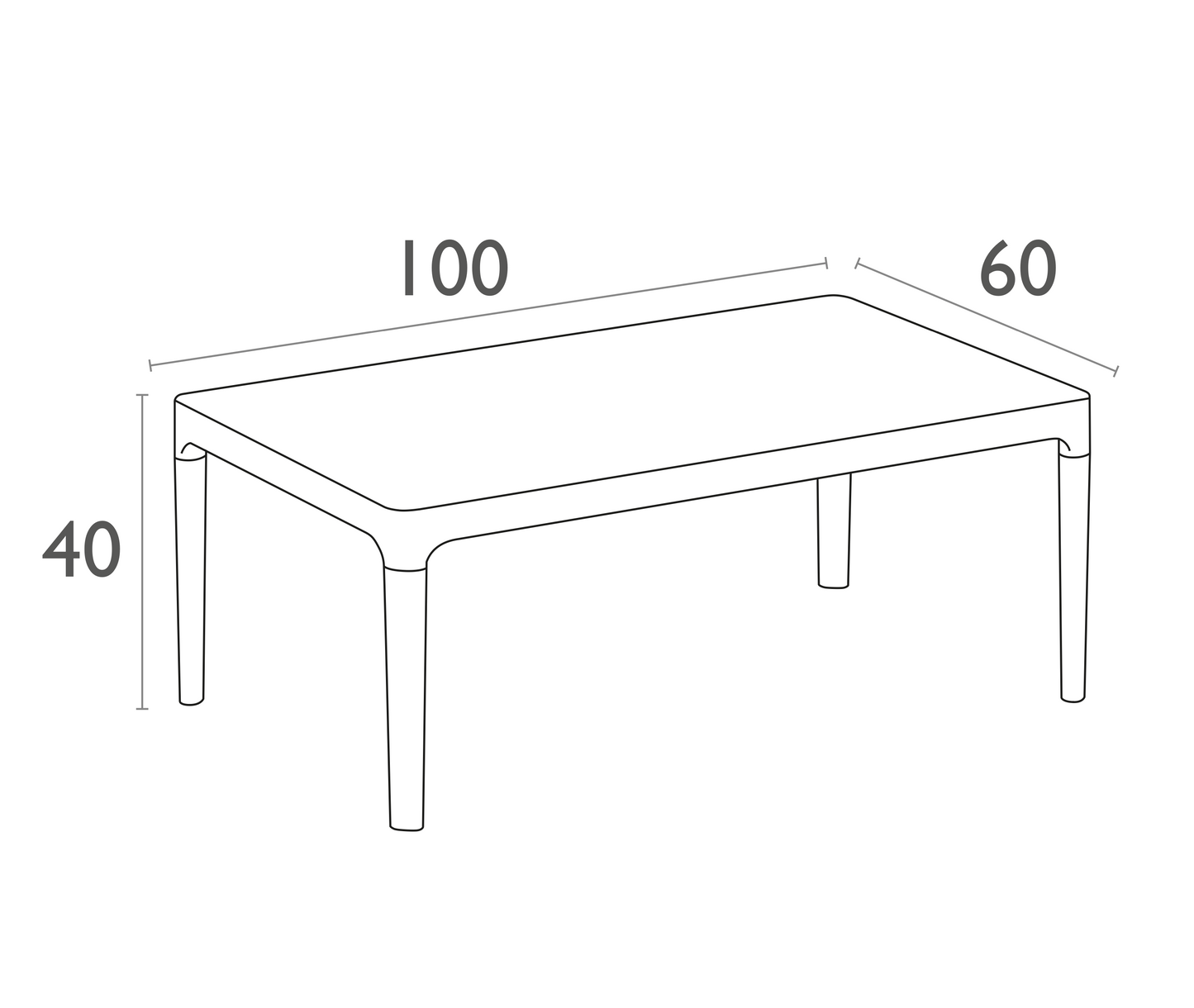 Kirra Outdoor Coffee Table - Latte