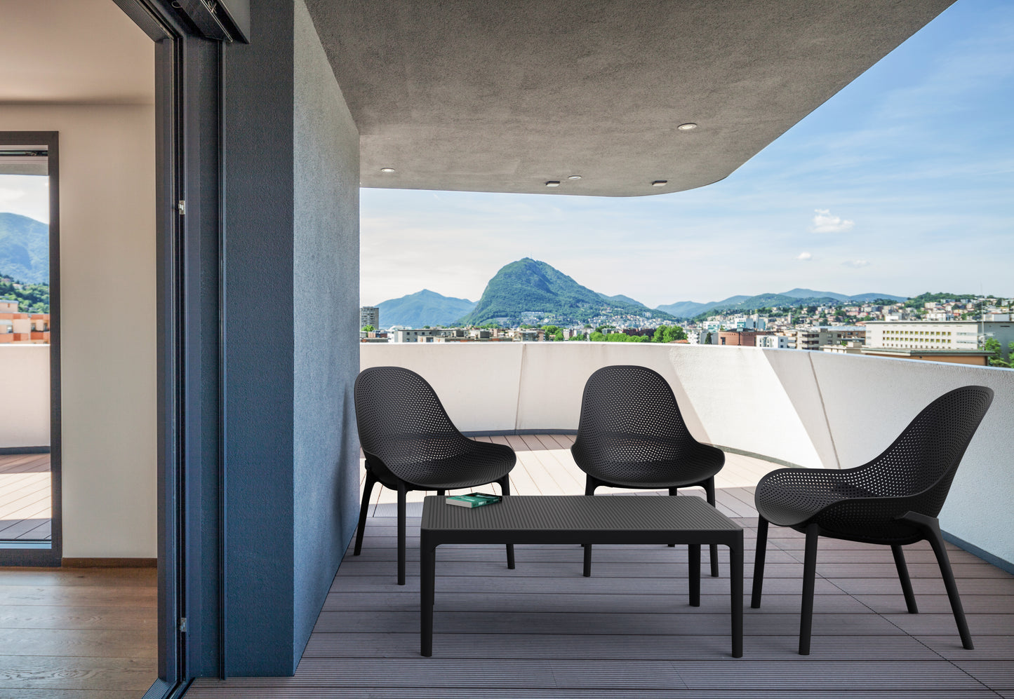 Kirra Outdoor Lounge Chair - Black