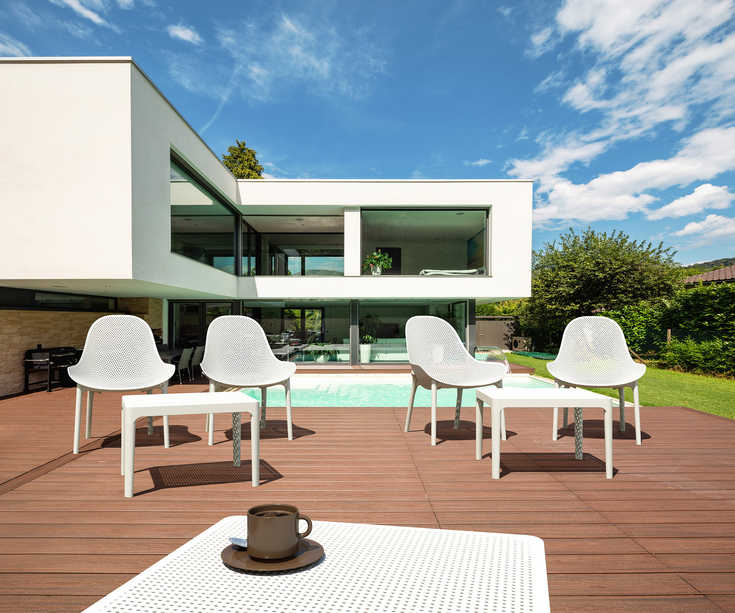 Kirra Outdoor Lounge Chair - White