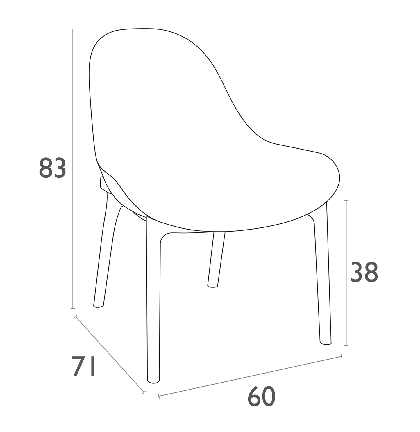 Kirra Outdoor Lounge Chair - White