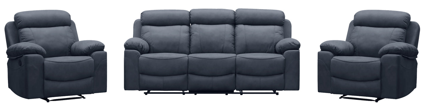 London Lounge Suite (5 Seater) - Storm