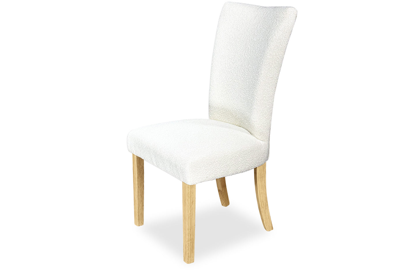 Mirage Chair - White Bouclé (Oak Legs)
