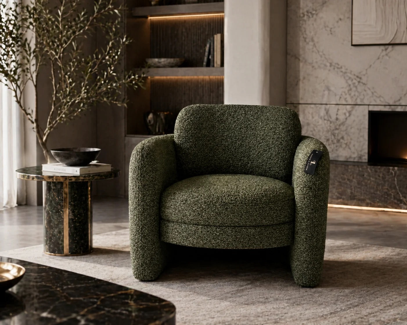 Mellow Accent Chair - Olive