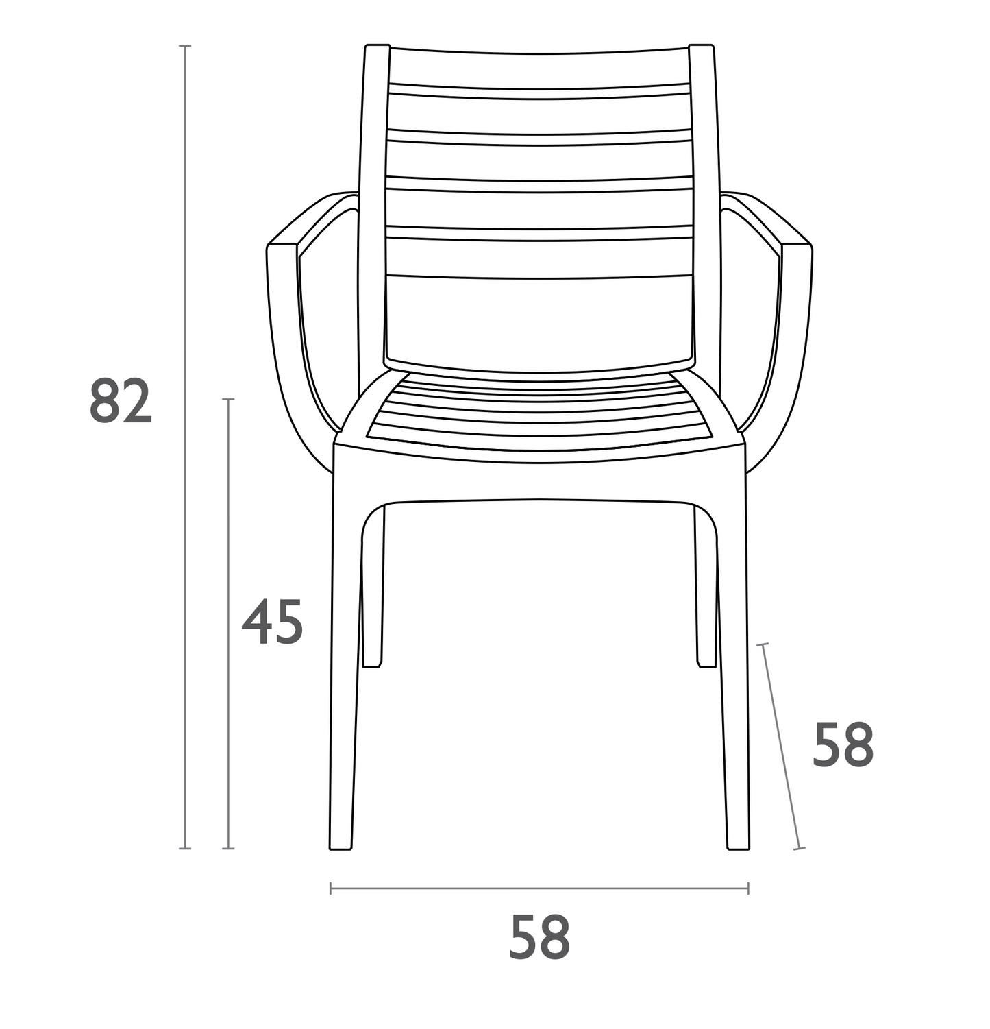 Noosa Outdoor Armchair - Latte