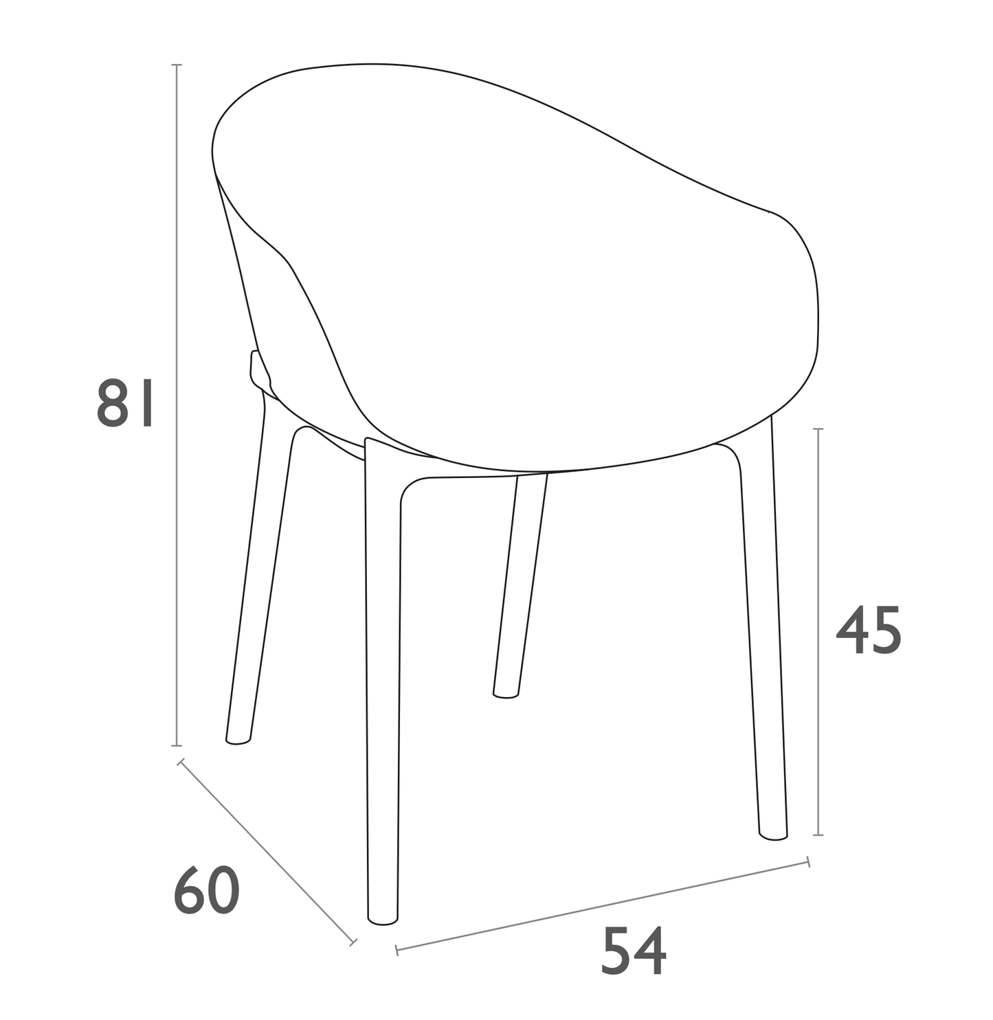 Kirra Outdoor Chair - Black