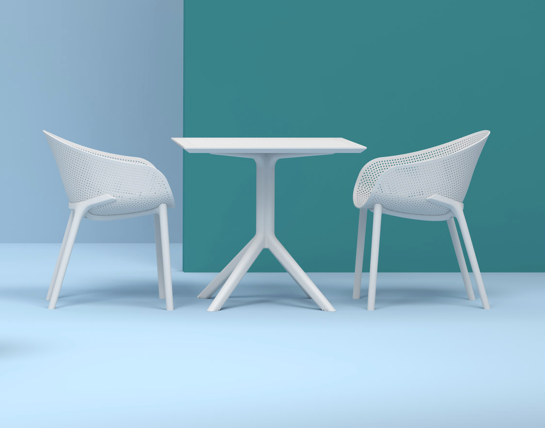 Kirra Outdoor Table - White (800mm)