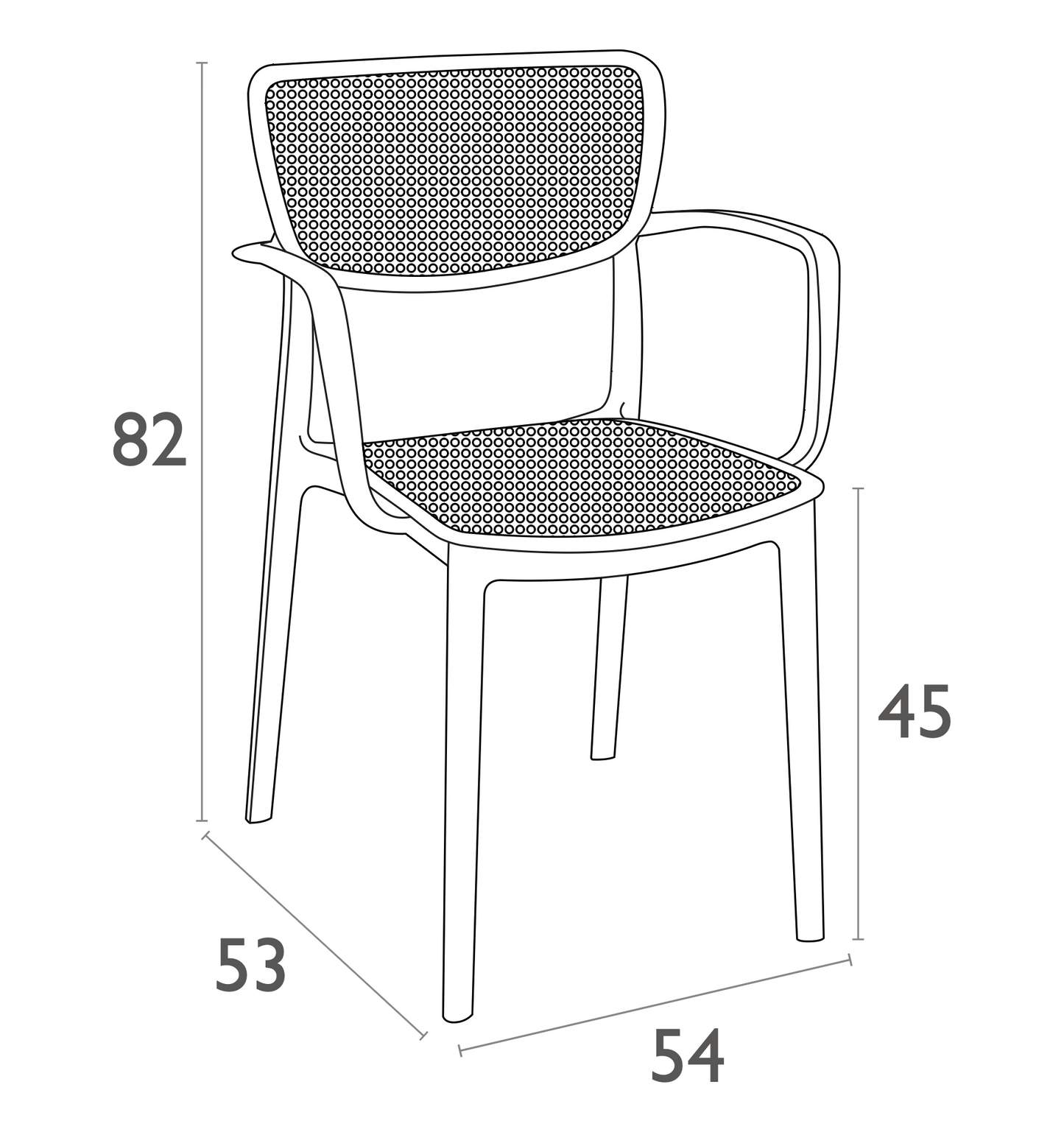 Whitehaven Outdoor Armchair - White