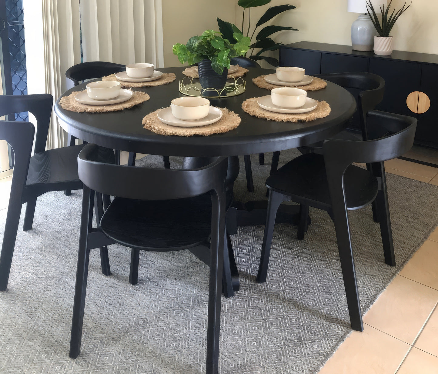 Parisienne Dining Table - Black (1500mm)