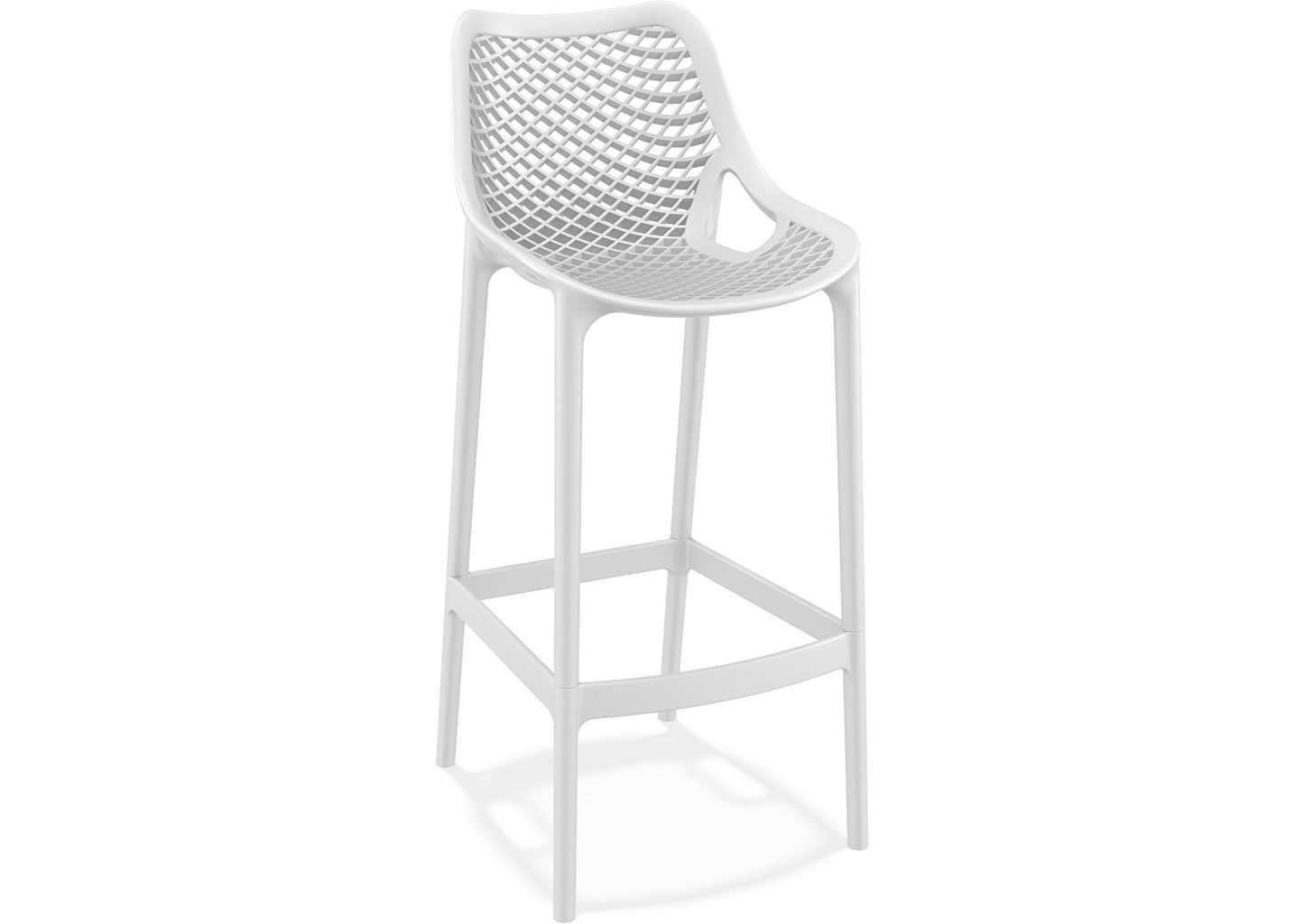 Tangalooma Outdoor Barstool - White