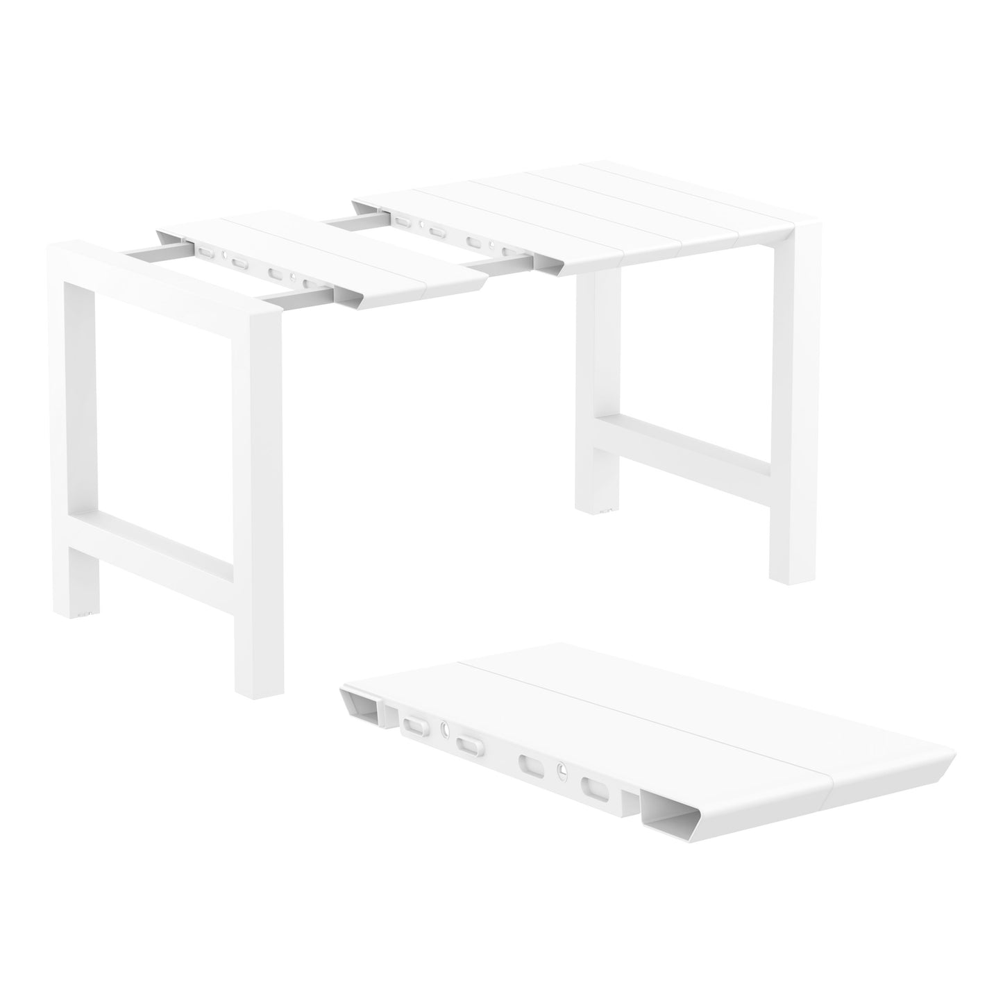 Whitehaven Outdoor Extension Bar Table - White (1000mm or 1400mm)