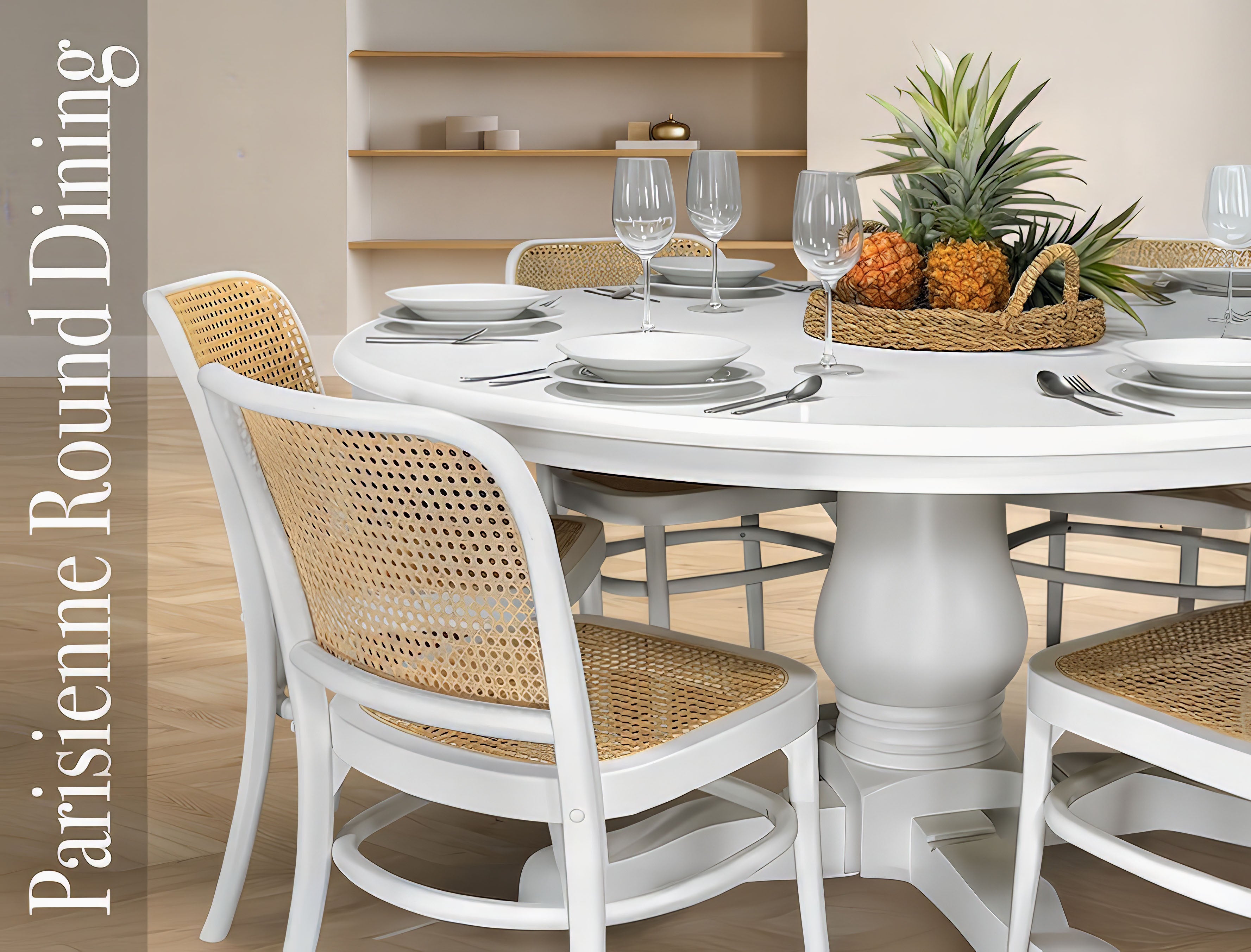 Parisienne Round Dining, Brisbane Furniture