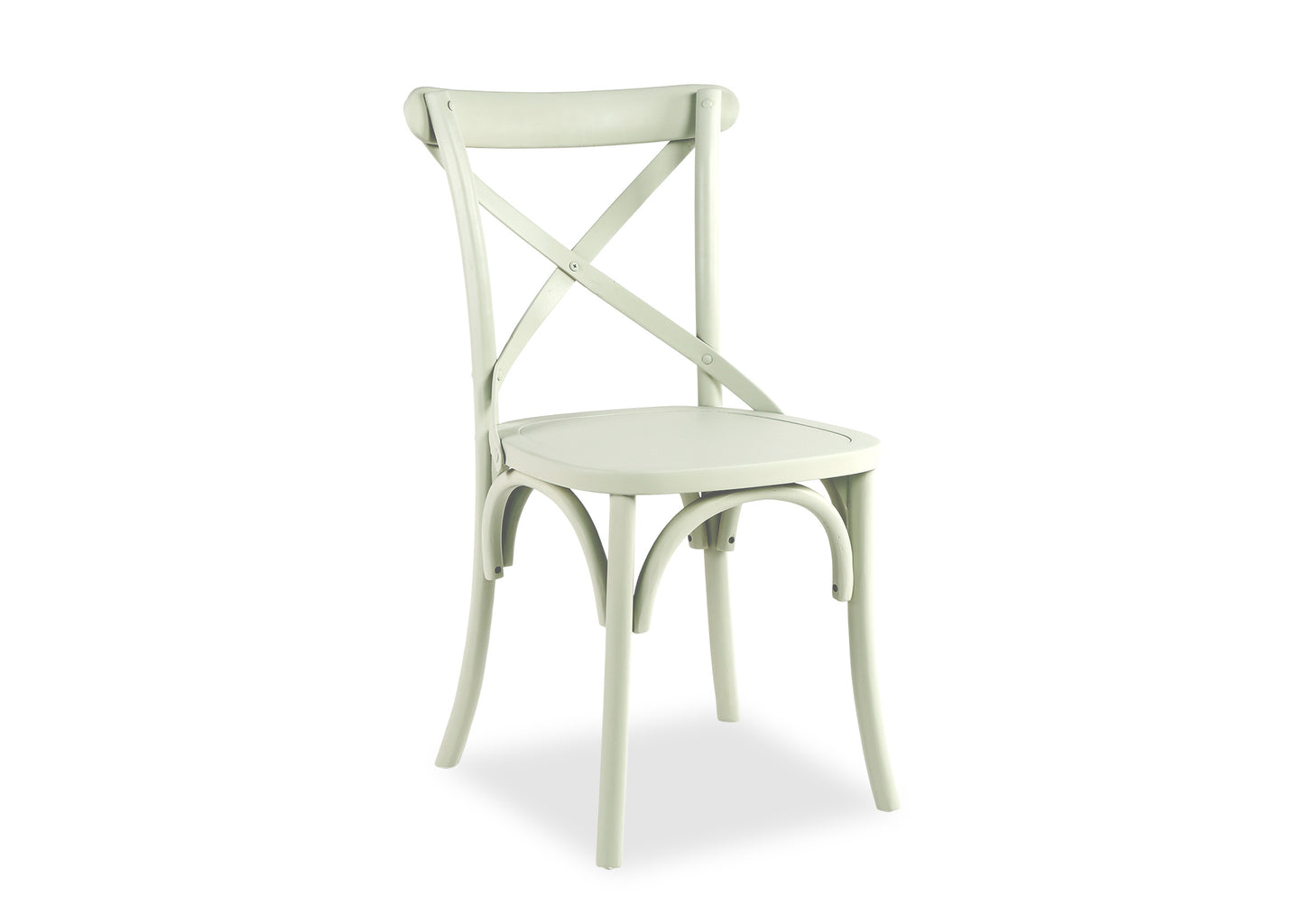 Parisienne White & Cross Back Dining Suite (1200mm)