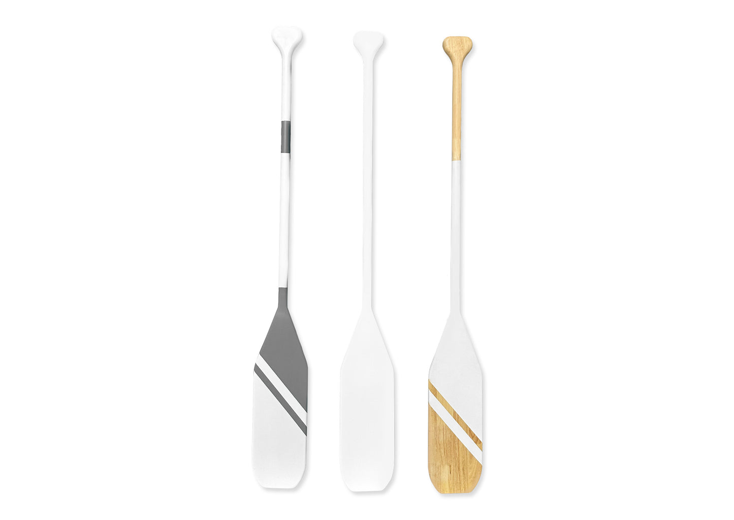 Haven Decorative Oar - White & Grey