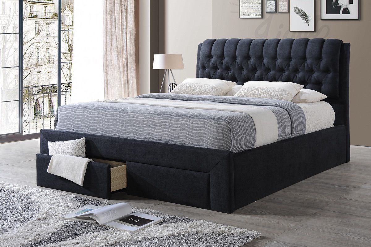 Dusk Bed - Charcoal