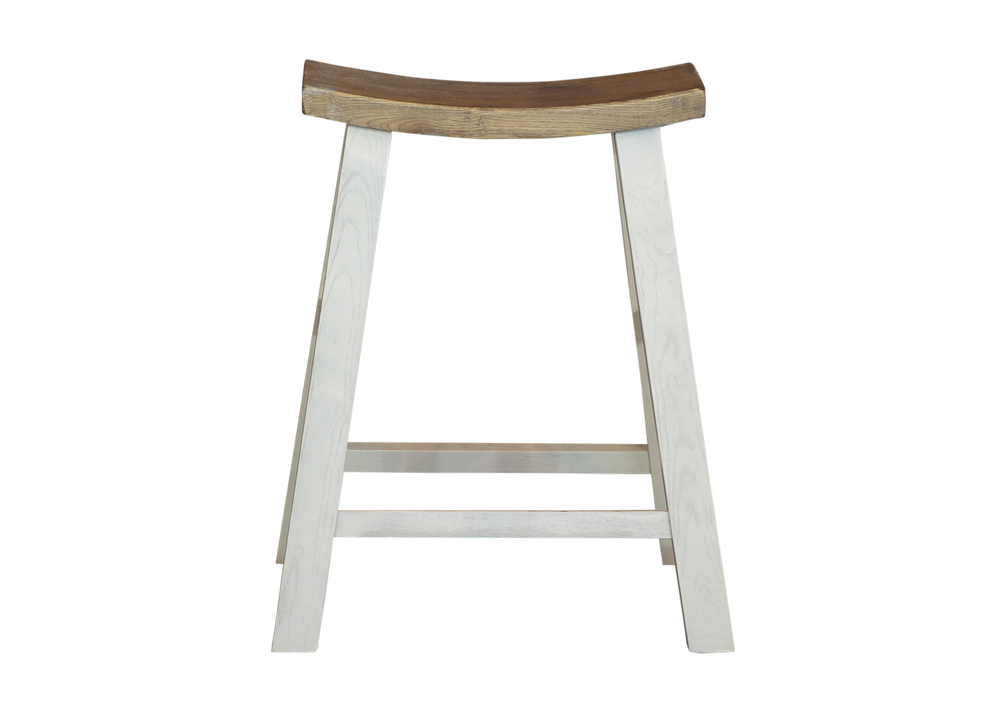 Parisienne Kitchen Stool - White & Oak