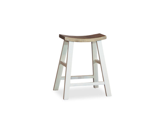 Parisienne Kitchen Stool - White & Oak
